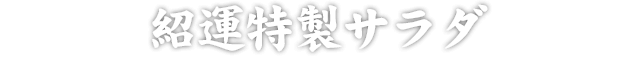 紹運特製サラダ